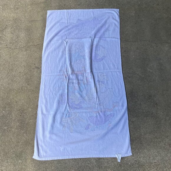 Vintage 90s Rugrats Nickelodeon Long Beach Bath Towel 29x55 - Picture 5 of 7